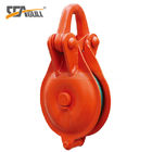 YB Type 2 Ton Marine Wire Rope Pulleys , Mining Snatch Block Pulley
