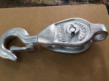 Eye Type Snatch Block Pulley With Single / Double / Triple Sheave Transport