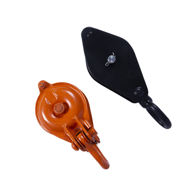 টান শক্তি গোলাকার ইস্পাত Sheave ব্লক Pulley সিলভার পেইন্টডForResult