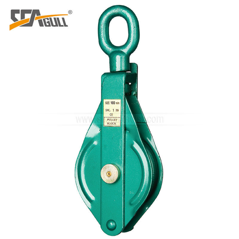 DY Type 10 Ton Rope Sheaves Pulleys , Sheave Blocks Pulleys With Eye